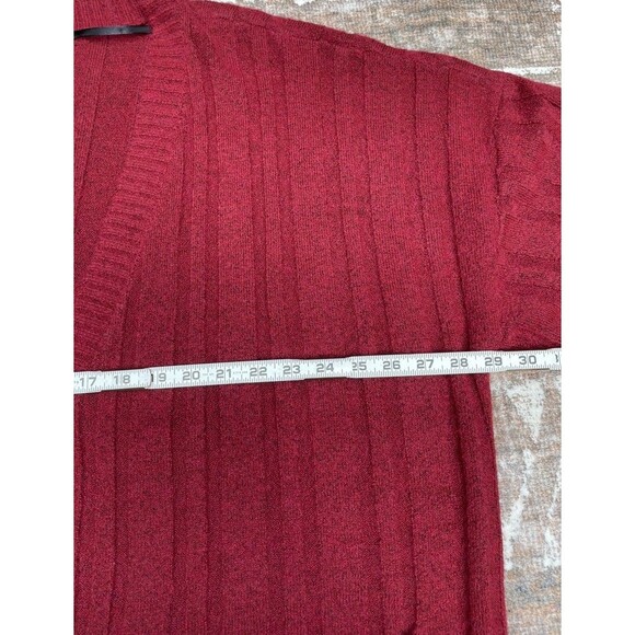 Torrid 3 Boyfriend Cardigan Sweater Rhubarb Red Vegan Cashmere Soft Cozy Pockets - Picture 12 of 16